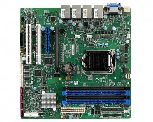 祁鸣科技MS-98G3 Micro-ATX工控主板酷睿4代Desktop Haswell/Haswell Refresh Q87高性能4网口12USB双显10串口支持RAID工业主板